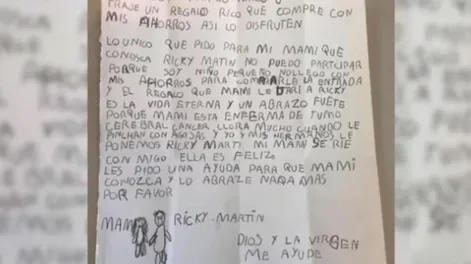 Un nene gastó sus ahorros para que su mamá con cáncer pueda conocer a Ricky Martin