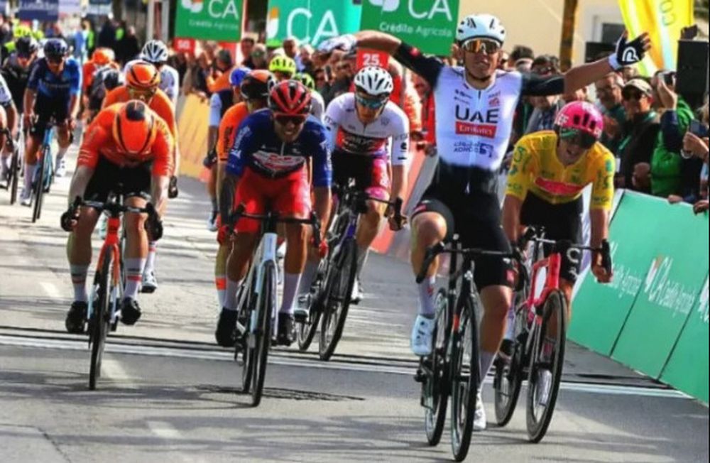 CERCA. Nico Tivani volvió a pisar el podio en la Vuelta al Alentejo en Portugal