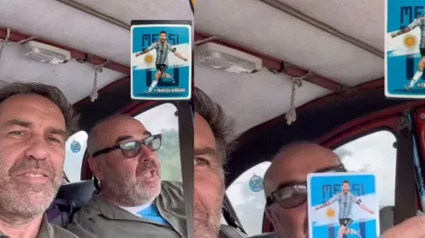 Dos argentinos cruzaron África en auto gracias a su figurita de Lionel Messi