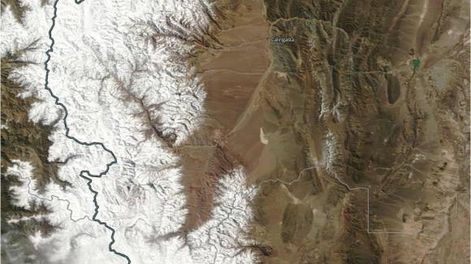 Con sensores a bordo de satélites miden las áreas cubiertas de nieve