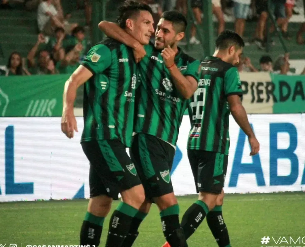 Primero. Anselmo se sacó la espina en Junín y marcó el primer gol de San Martín en la Liga. Ahora, el Verdinegro quiere ganar.