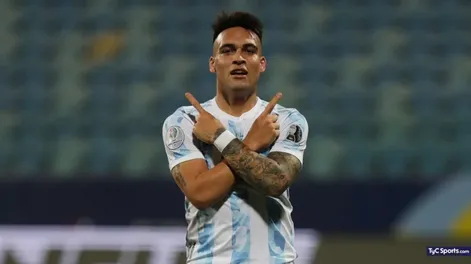 Lautaro Martínez, baja en Argentina para visitar a Paraguay