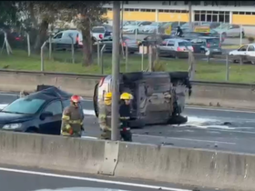 Trágico choque en Panamericana. Trágico choque en Panamericana.