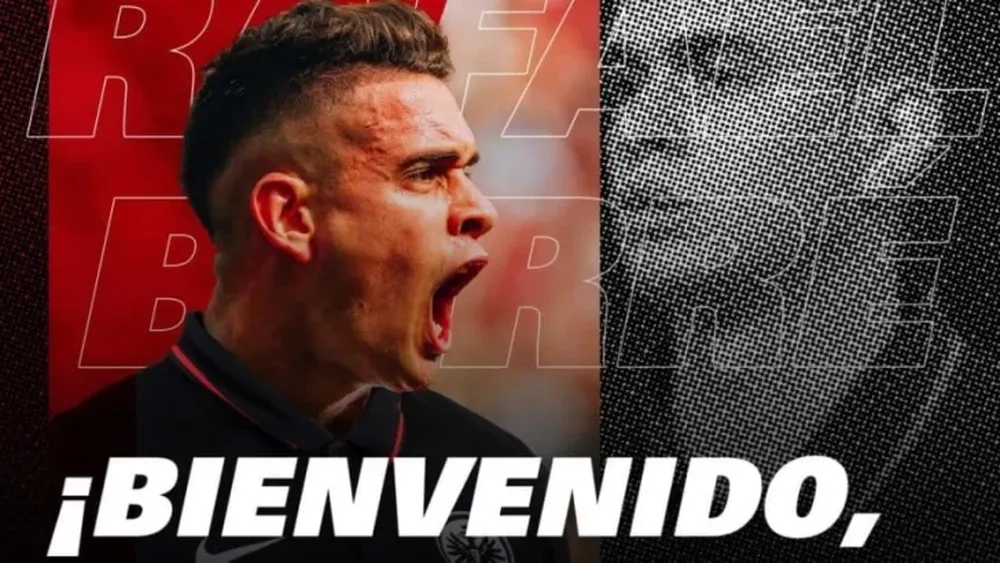 Santos Borré fue presentado en Eintracht Frankfurt