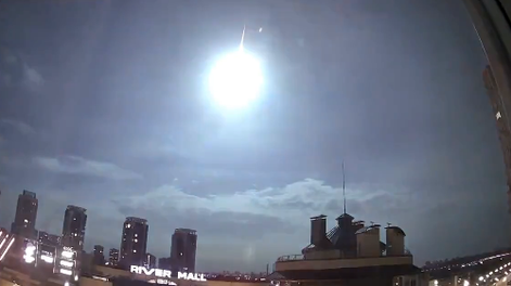 Susto en Ucrania por un destello en el cielo