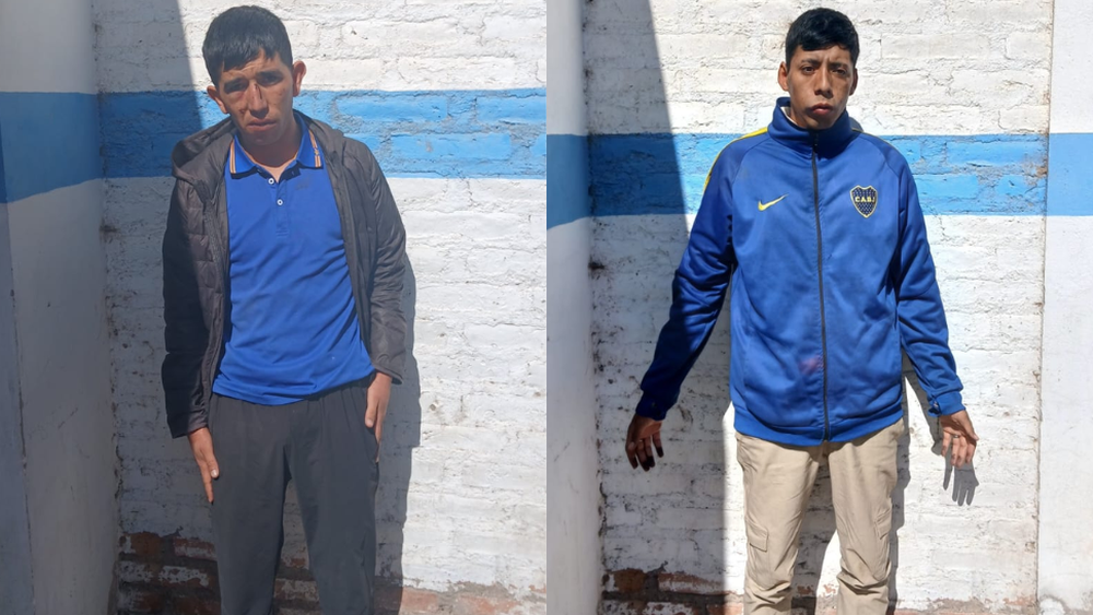 Santana Roque y Malla Tello, los detenidos en Chimbas.&nbsp;