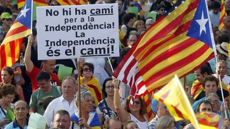 Histórica marcha por el día de Cataluña
