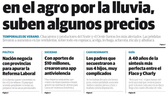 Tapa Edición 27 de Enero 2026