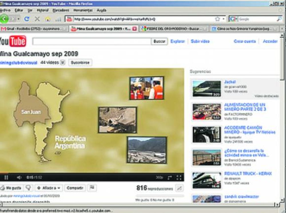 Mina Gualcamayo, septiembre 2009