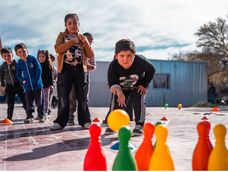 Los chicos de Mogna, en Jáchal, tuvieron su festejo del Día del Niño.