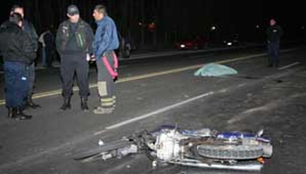 Murió motociclista en ruta 40