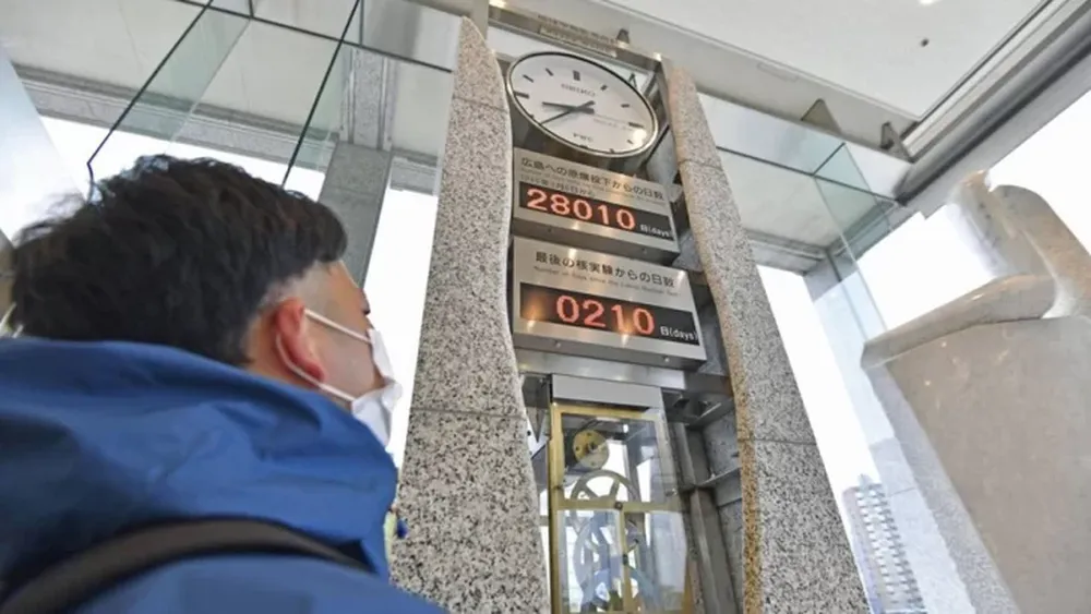 Japón reinició el Reloj de la Paz de Hiroshima