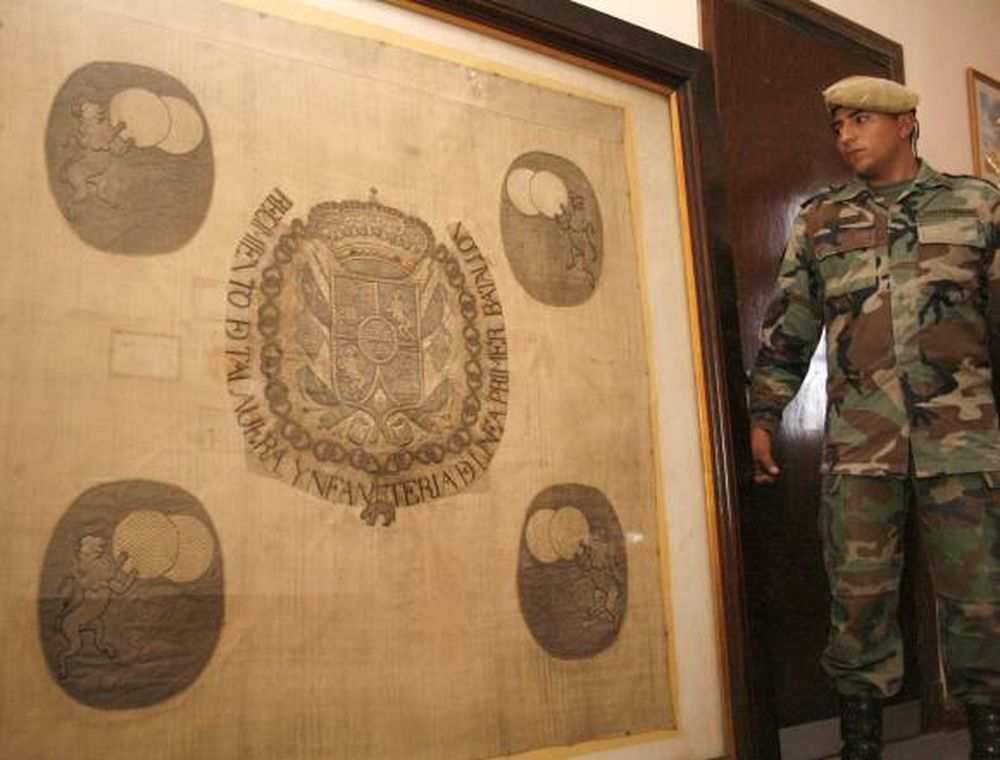 El traslado de la Bandera de Talavera, en 2013