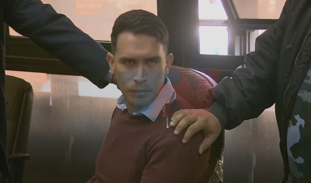 Santiago Mart&iacute;nez cuando lo condenaron a 15 a&ntilde;os de prisi&oacute;n.