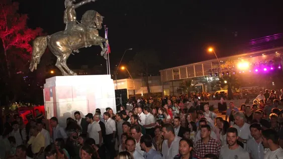 Hasta Atahualpa Yupanqui habló de San Martín en una noche de homenaje