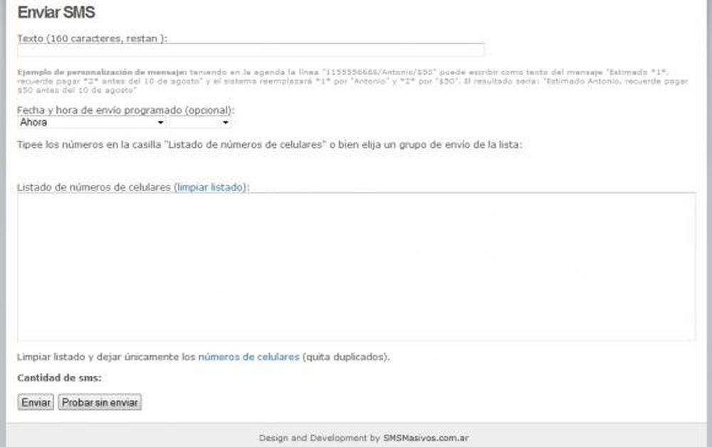 Mandar y recibir SMS masivos desde cualquier aplicación Web