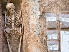 Lauda de Pladescencia hallada en la casa de Mérida. Foto: ilustración de OkDiario, basada en el hallazgo real.