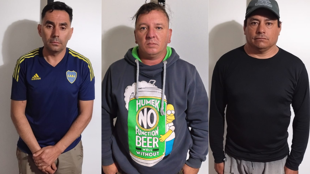 Tres sanjuaninos por caza furtiva de guanacos en Ullum: Argüello, Bazán y Canizo. Un metalúrgico, un albañil y un mecánico, respectivamente.&nbsp;