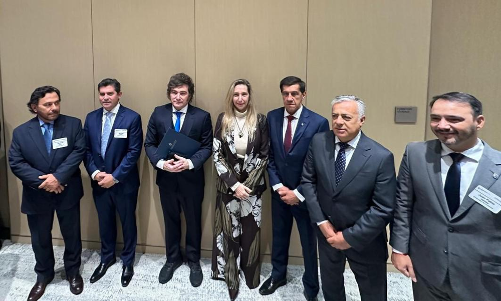Marcelo Orrego participó en la apertura de Argentina Week en Nueva York junto al presidente Javier Milei.