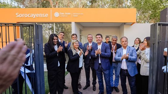 Orrego en su visita a Calingasta.