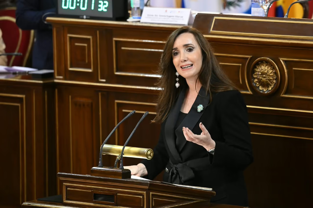 Victoria Villarruel en el XII Foro Parlamentario Iberoamericano.