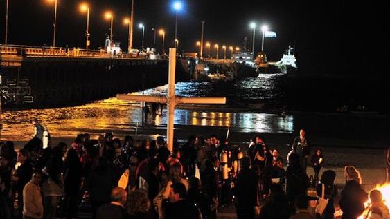Via Crucis submarino en Puerto Madryn