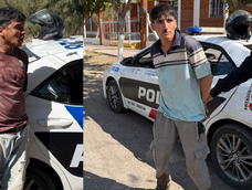 Los detenidos en Albardón: Adrián Caballero y Nahuel Figueroa. Los detenidos en Albardón: Adrián Caballero y Nahuel Figueroa.