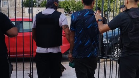 Ortega quedó detenido por el robo a mano armada.