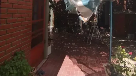 Un hombre de 75 años cayó desde el techo y sufrió graves lesiones