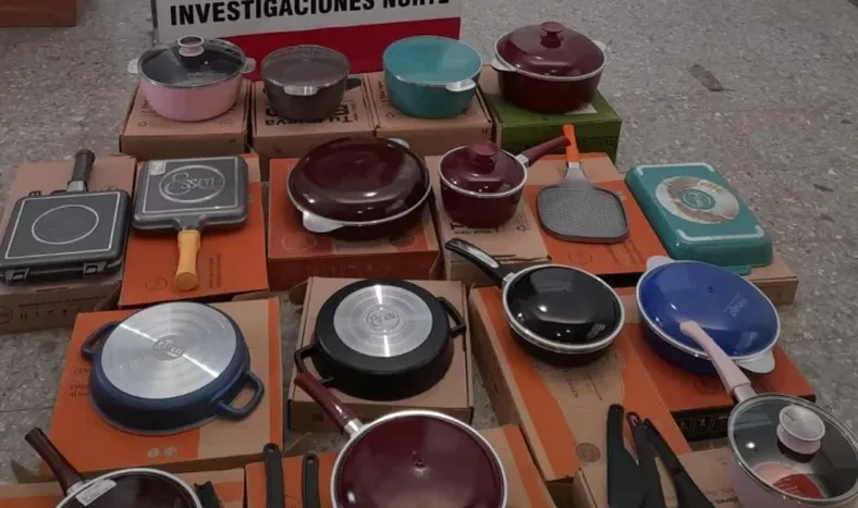 Cayó con un botín de 17 ollas valuadas en más de un millón de pesos