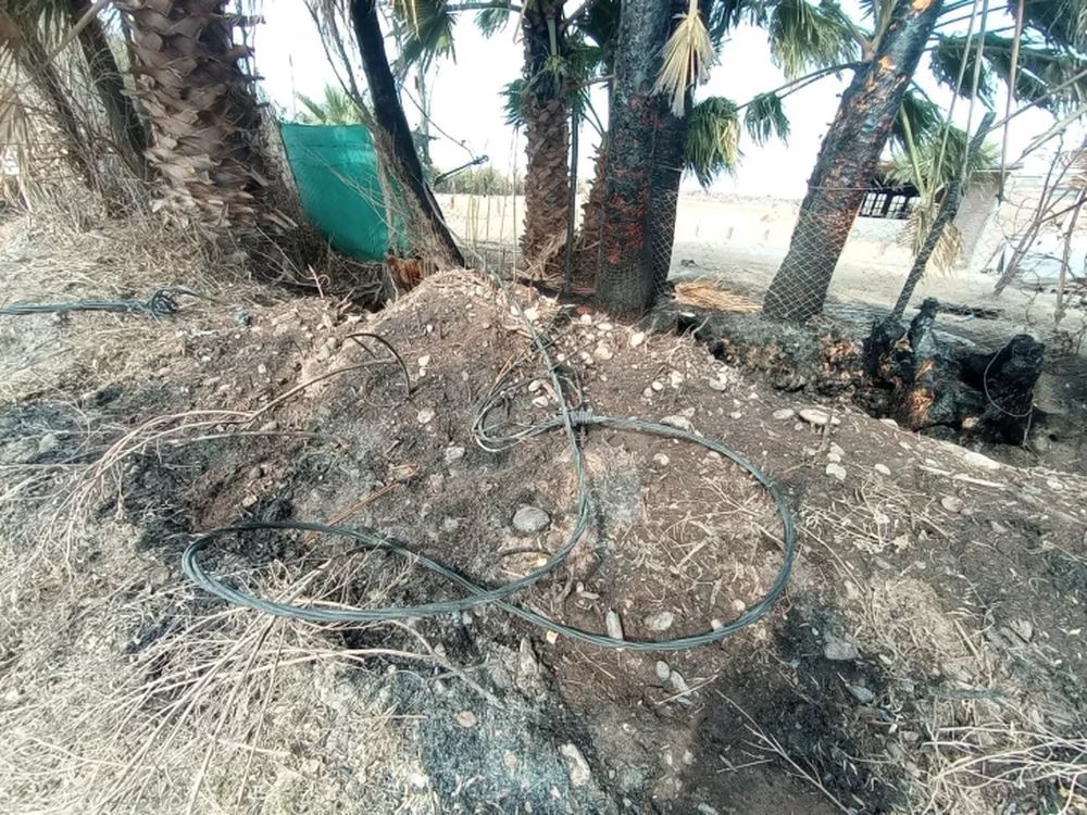 Incendio en Médano de Oro causó corte de luz