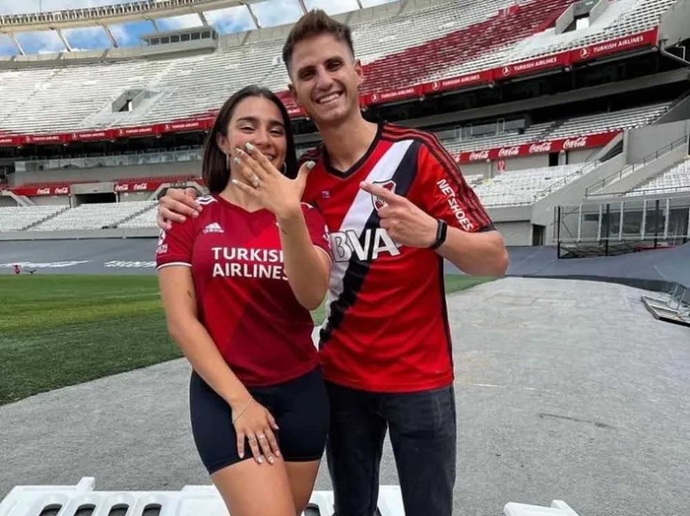 En el Monumental, a una conductora sanjuanina le propusieron matrimonio