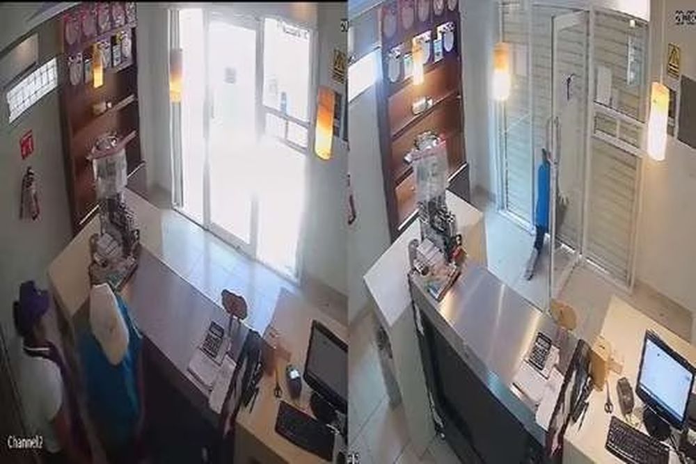 Fue a robar y la reacción de la víctima se volvió viral