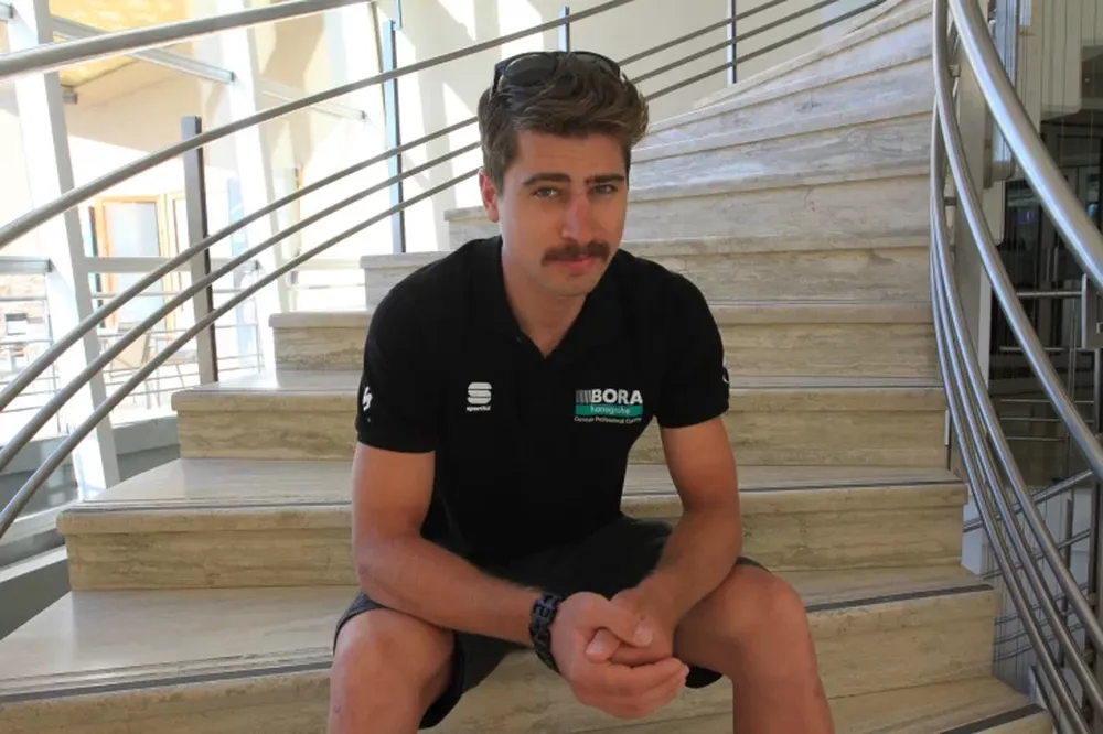 Peter Sagan tuvo un gran gesto y visitó el Hospital de Niños