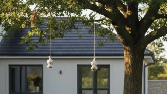 ¿Para qué sirve colgar ajos en el jardín?