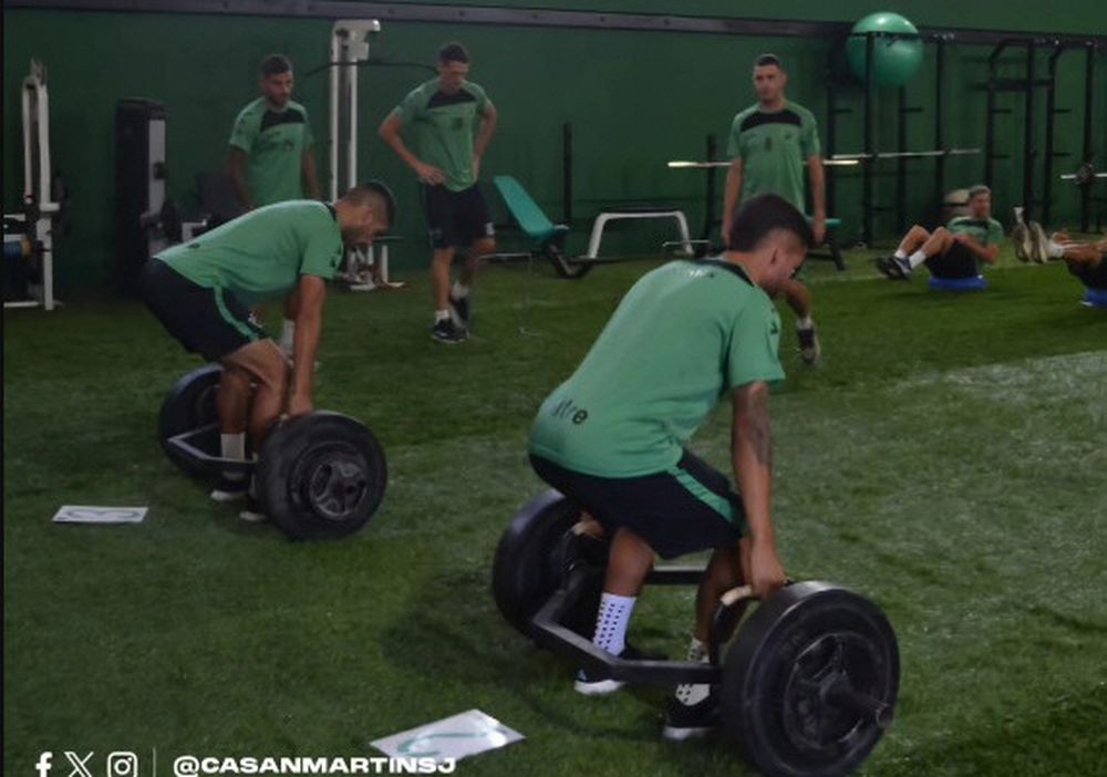 AGENDA. San Martín entró en su segunda semana de pretemporada con doble turno en el complejo La Granja.