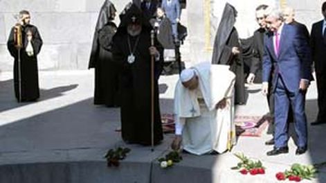 El Papa y un sentido homenaje a víctimas del genocidio armenio