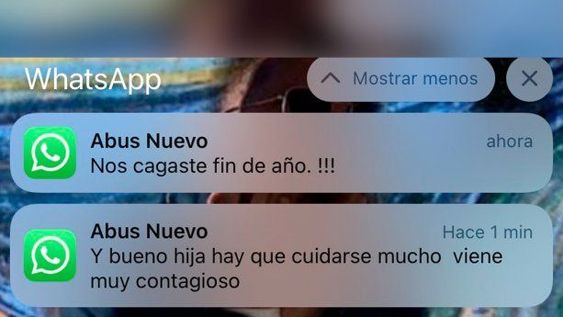Los graciosos mensajes de una abuela a su nieta que se contagió Covid-19