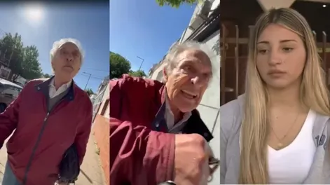 [VIDEO] Un jubilado acusó a una joven de estacionar mal y le pegó una trompada