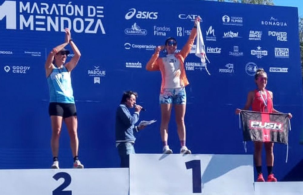 Presencia. San Juan fue protagonista de la Maratón de Mendoza de este fin de semana.