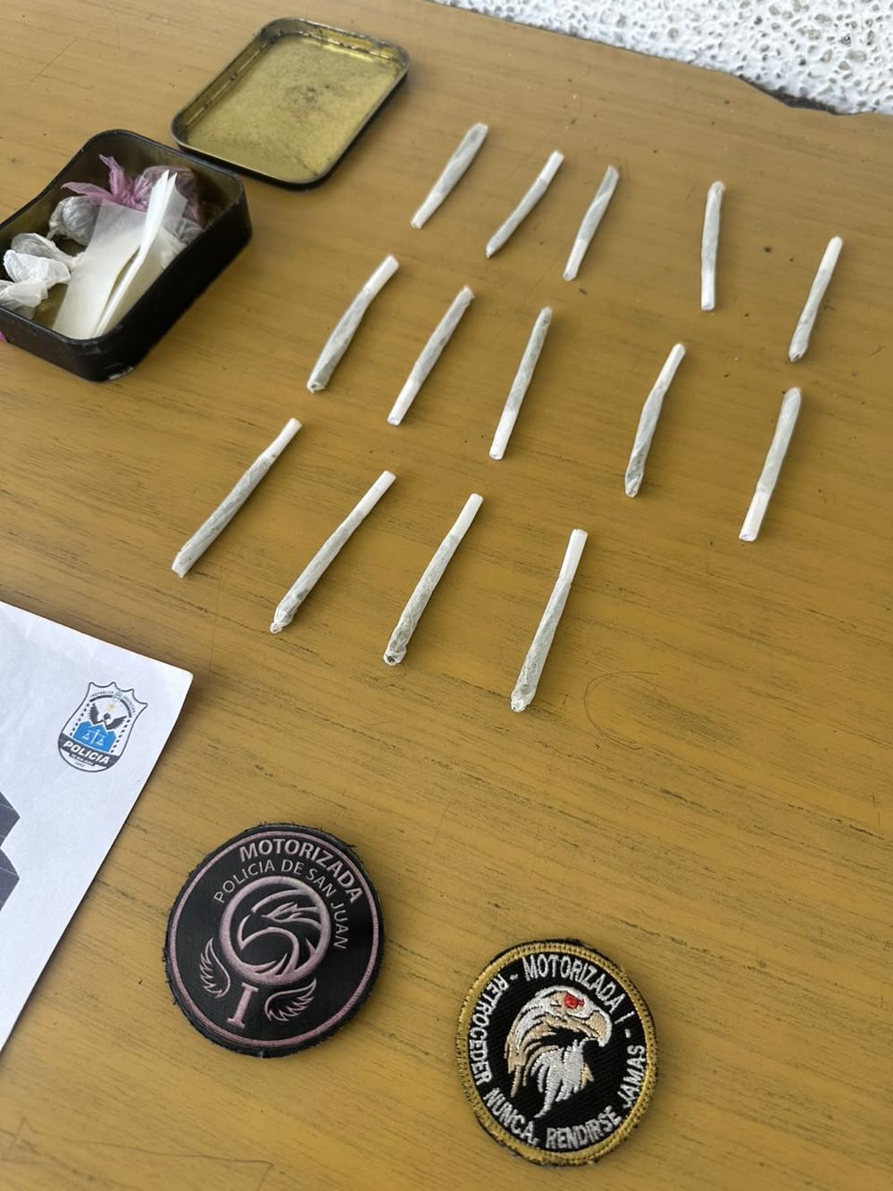 Secuestro de marihuana y un detenido, tras disturbios producidos en el estadio de San Martín de San Juan.&nbsp;