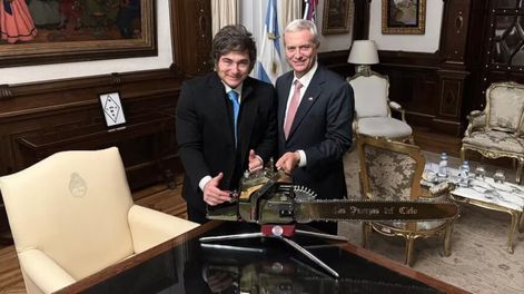 Javier Milei con José Antonio Kast.