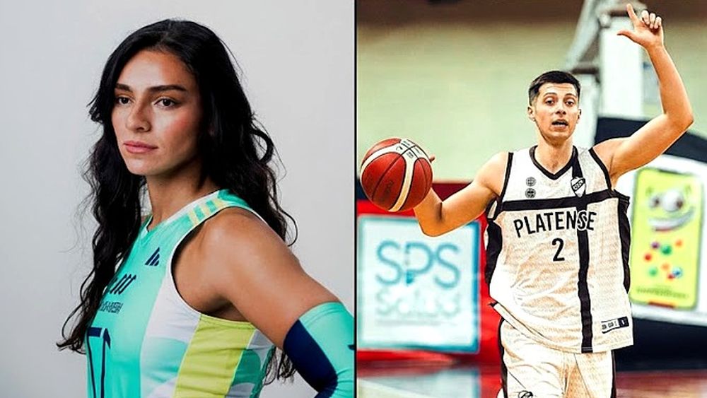 A competir. Candelaria Herrera ya arrancó su temporada en el voley de Estados Unidos. Juan Guerrero se metió en la Liga Nacional con Platense.