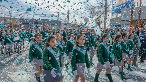 Este sábado, 500 alumnos prometieron Lealtad a la Bandera en Chimbas.