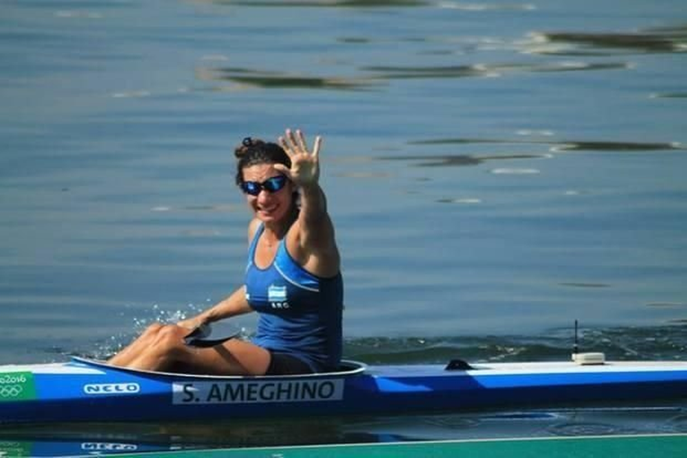 Sabrina Ameghino, campeona panamericana en el K1 200 metros de canotaje