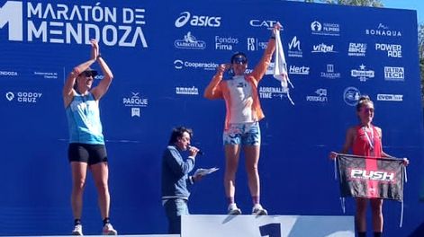 Presencia. San Juan fue protagonista de la Maratón de Mendoza de este fin de semana.