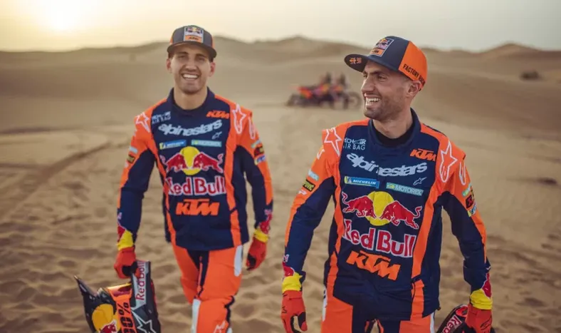 Históricos. Los salteños Benavides coparon el domingo de Dakar con doble triunfo.