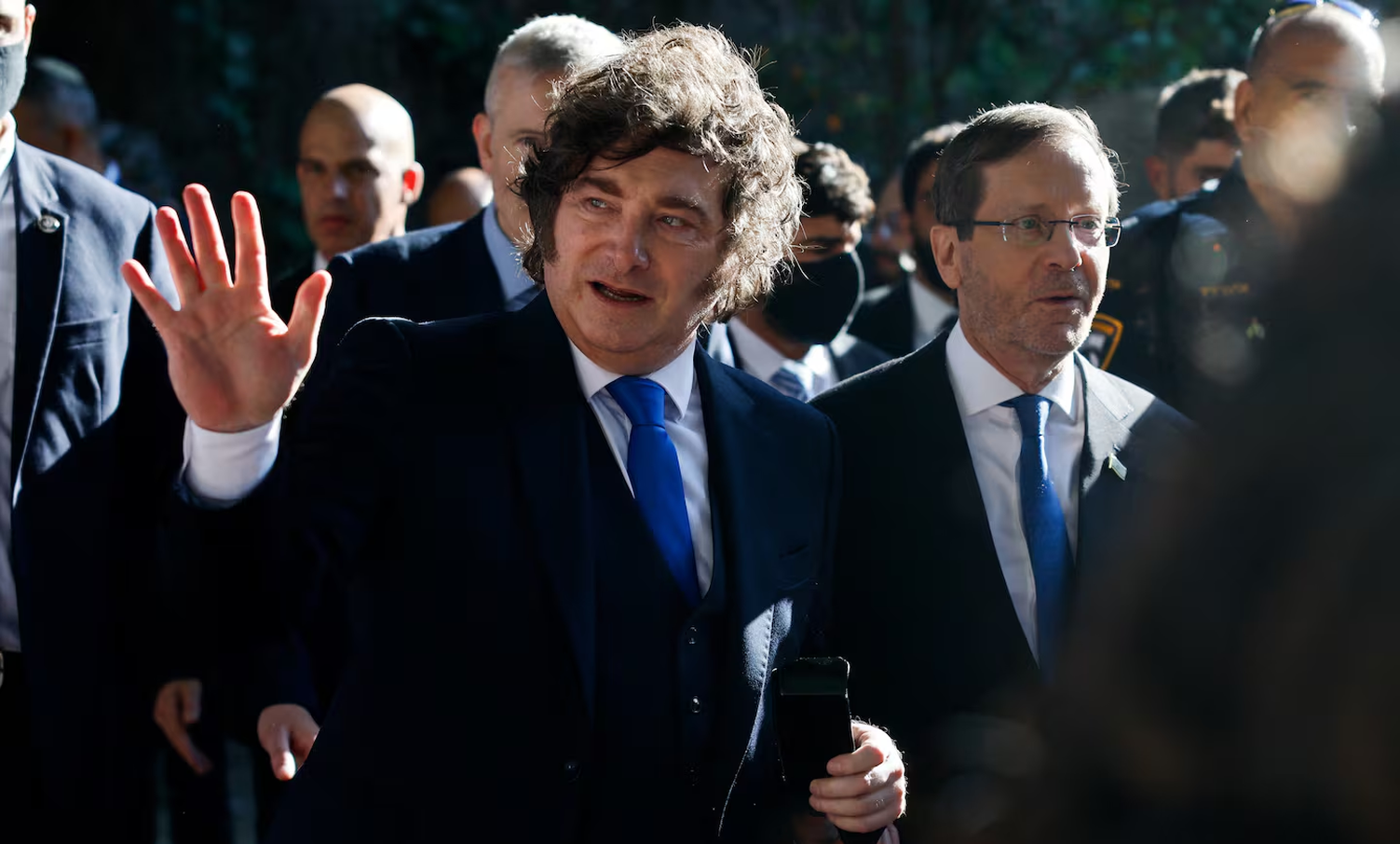 Javier Milei en Israel.