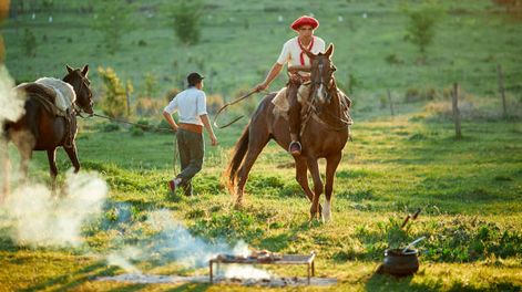 Gaucho a caballo. Imagen ilustrativa.-