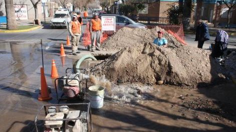 Caño roto en Concepción